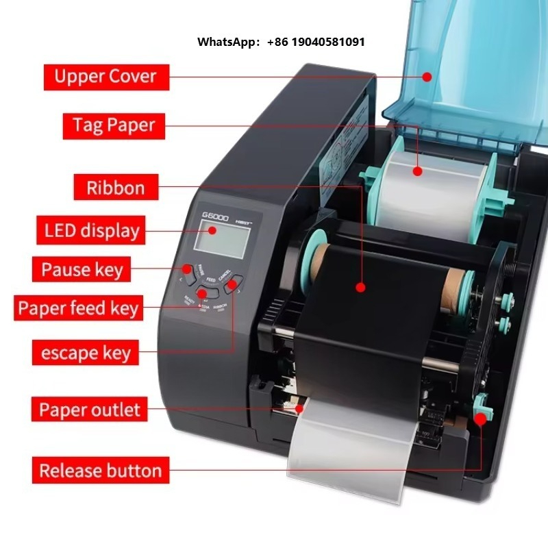 Barcode Printer - Printer Barcode Termal Industri 600dbi, Printer