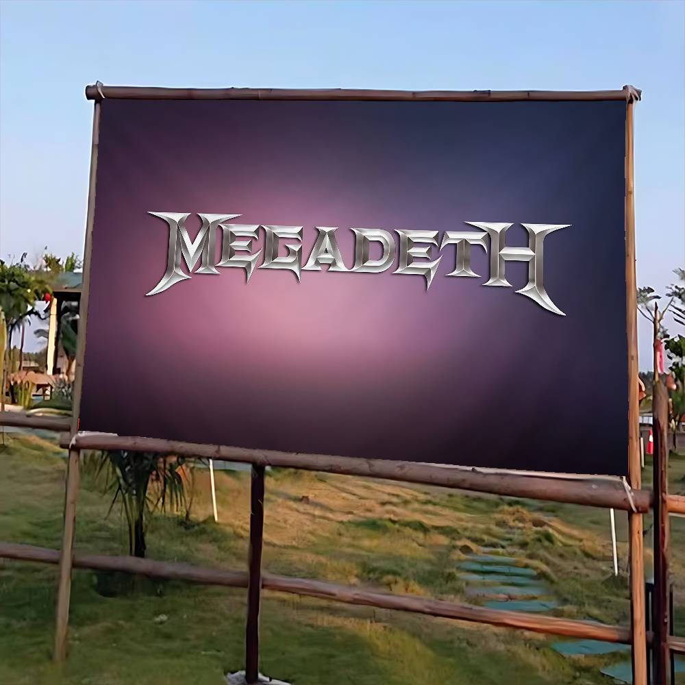 Commercial Printing Company - Band Rock Metal M-Megadeth, Spanduk Pesta