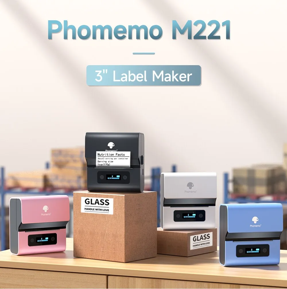 Printer Barcode Phomemo M221 3 - Label Maker ulasan dan harga